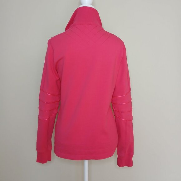 Lululemon Mogul Full-Zip Satin Ribbon Trim Jacket RARE size 8 hot pink - Picture 7 of 9